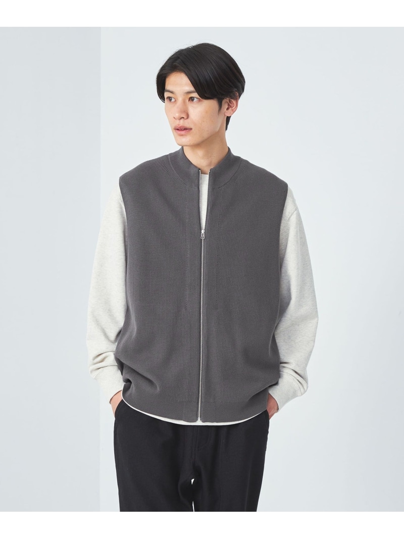 楽天市場】【SALE／70%OFF】コットン 畦 ジップ ニット ベスト UNITED