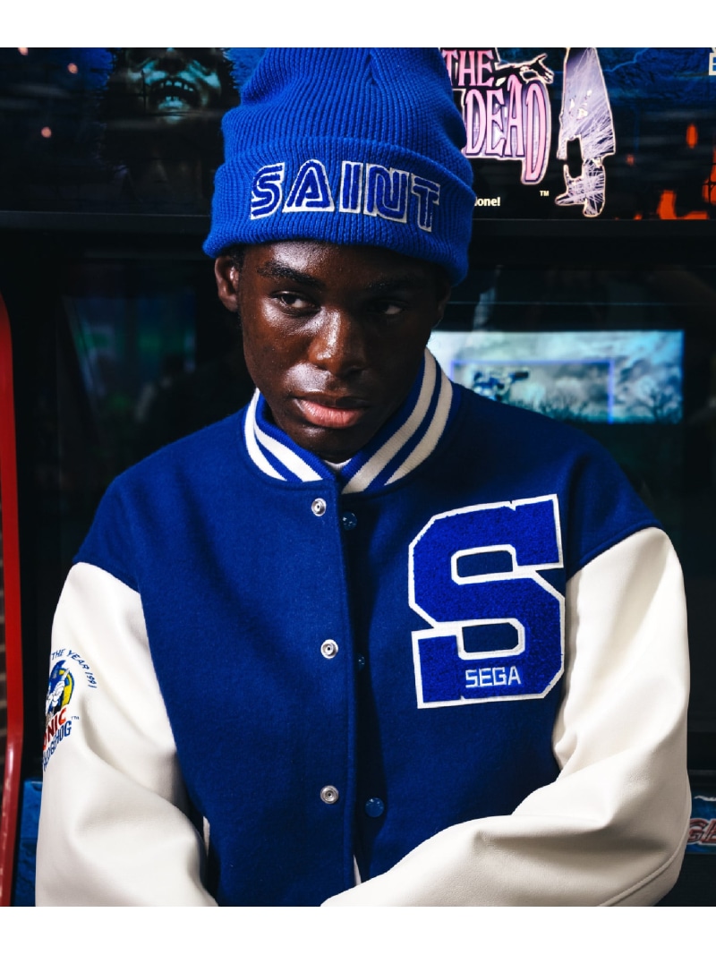 ROYAL FLASH SAINT MICHAEL/セントマイケル/SAINT SEGA/SG KNIT CAP/BLUE ロイヤルフラッシュ 帽子 その他の帽子 ブルー【送料無料】