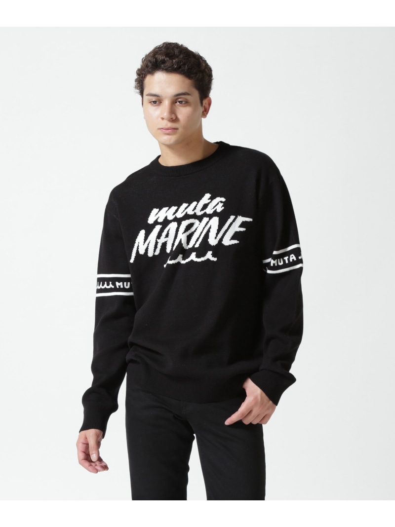 ROYAL FLASH muta MARINE/ムータ 米国海兵隊員/Jacquard Knit ロイヤル閃光電球 トップス 編み物 白いこと 黒いこと【貨物輸送無料】