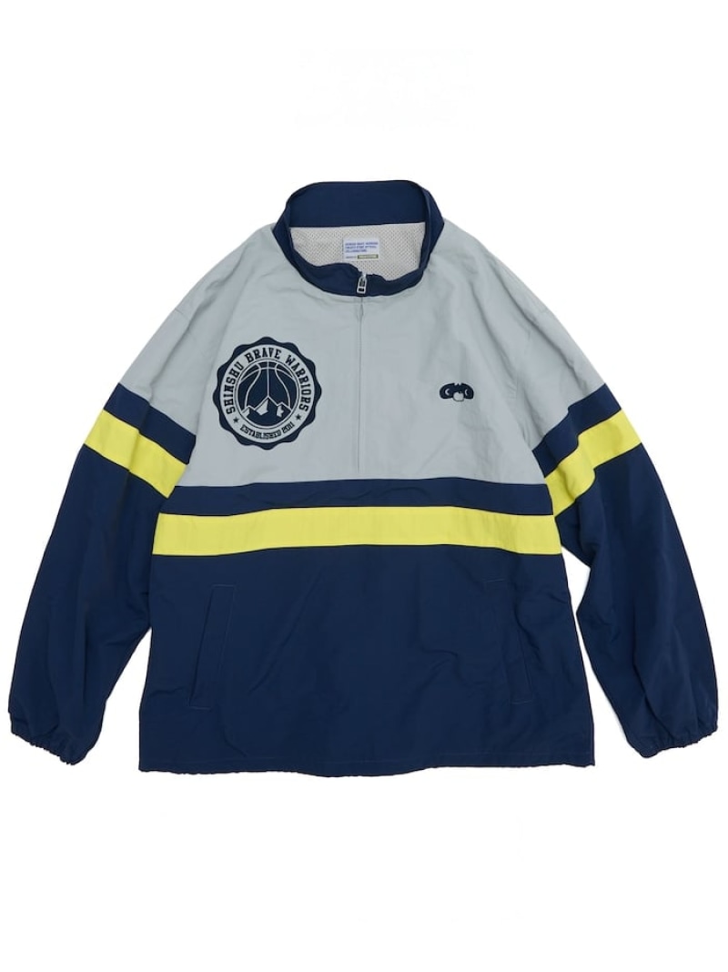 FREAK'S STORE C&B NYLON ANORAK フリークスストア ジャケット・アウター ブルゾン・ジャンパー ネイビー【送料無料】| Fashion Men