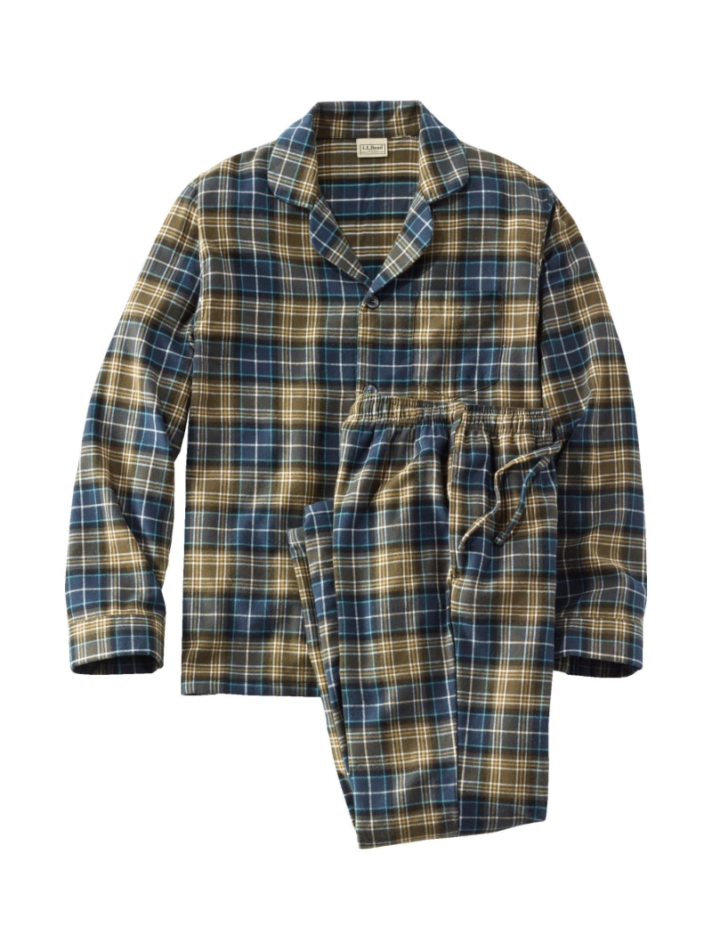 L.L.Bean スコッチ・プラッド・フランネル・パジャマ 米国フィット・レギュラー エルエルビーン インナー・ルームウェア パジャマ ブラウン ネイビー グレー ブルー【送料無料】｜ Fashion Men