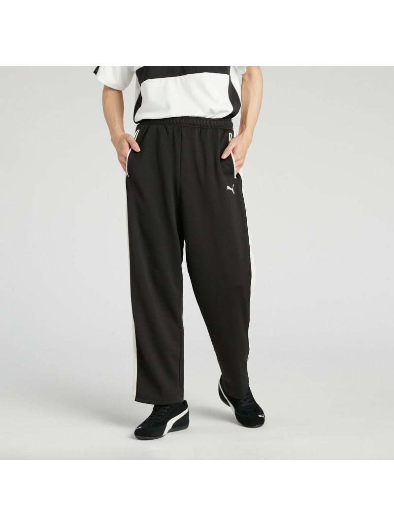 PUMA ユニセックス T7 トラック パンツ JP T7 TRACK PANTS プーマ パンツ ジャージ・スウェットパンツ ブラック【送料無料】