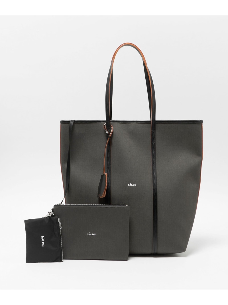 【SALE／30%OFF】UNITED ARROWS ＜hALON＞ボンディング ビッグ トートバッグ ユナイテッドアローズ 御徒面子 トートバッグ 黒いこと 緑であること【RBA_E】【貨物輸送無料】