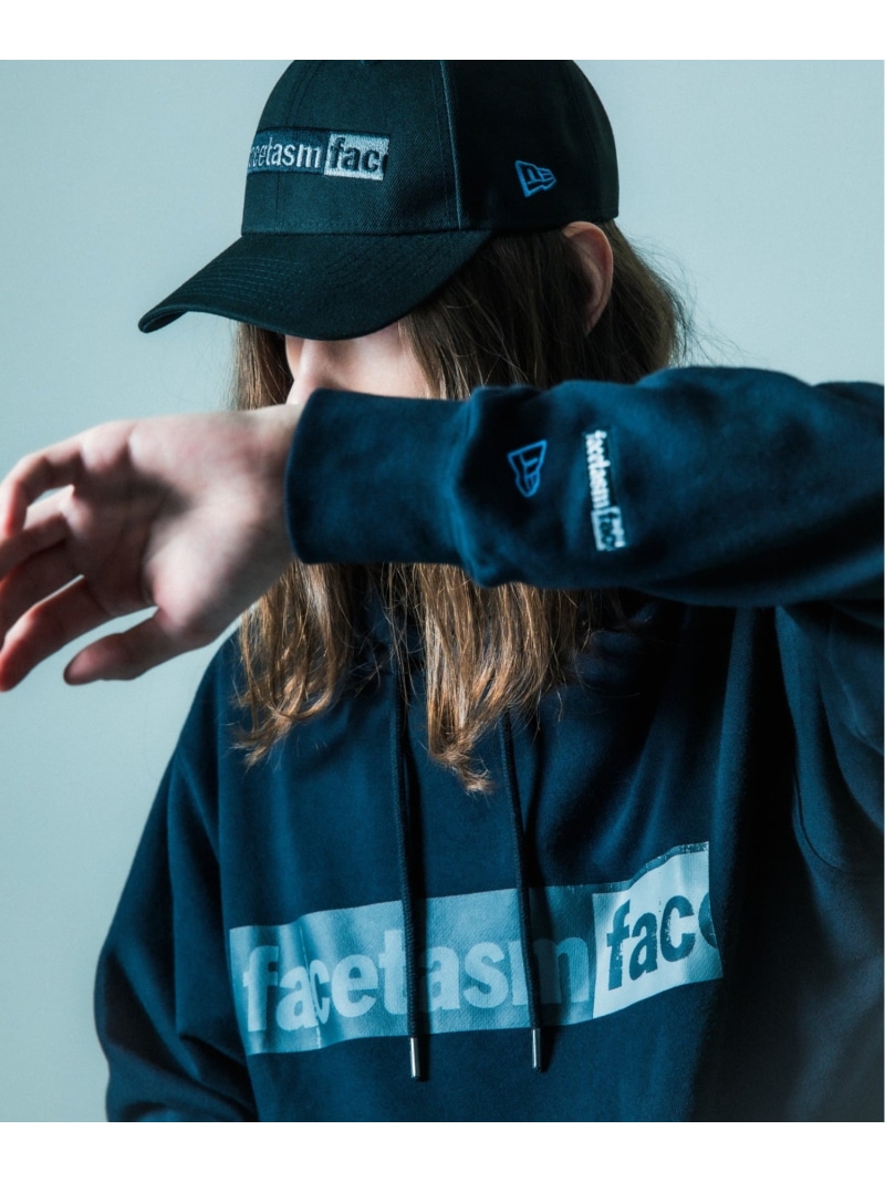 ROYAL FLASH FACETASM/ファセッタズム/FACETASM×NEW ERA LOGO HOODIE ロイヤルフラッシュ トップス パーカー・フーディー ブラック【送料無料】