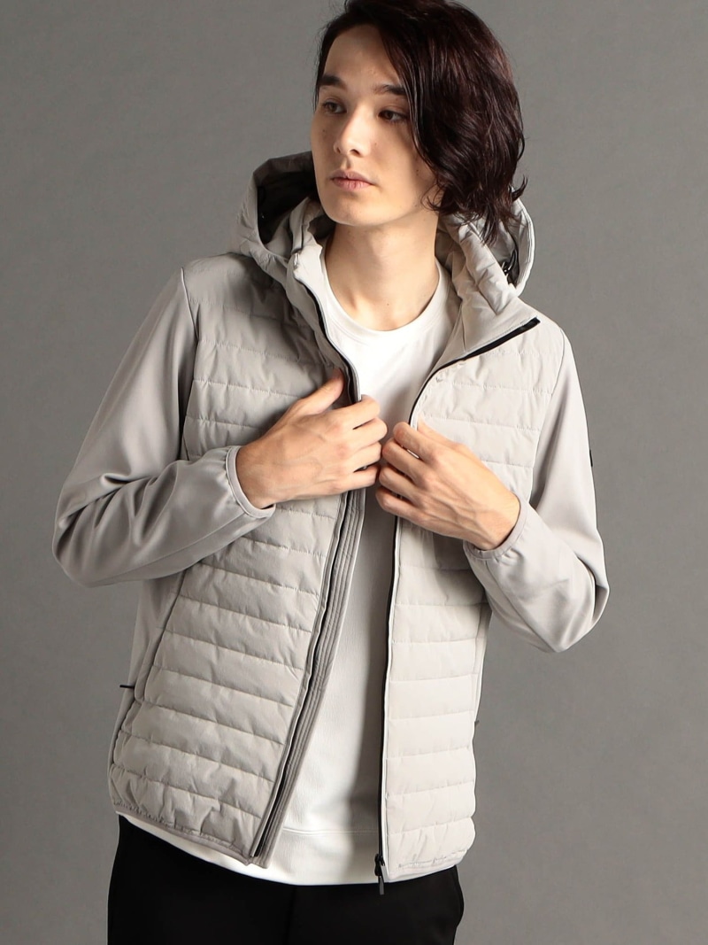【SALE／40%OFF】MONSIEUR NICOLE テクニカルダウン コンビネーションブルゾン ニコル ジャケット・アウター その他のジャケット・アウター ブラック グレー【RBA_E】【送料無料】 20,790円