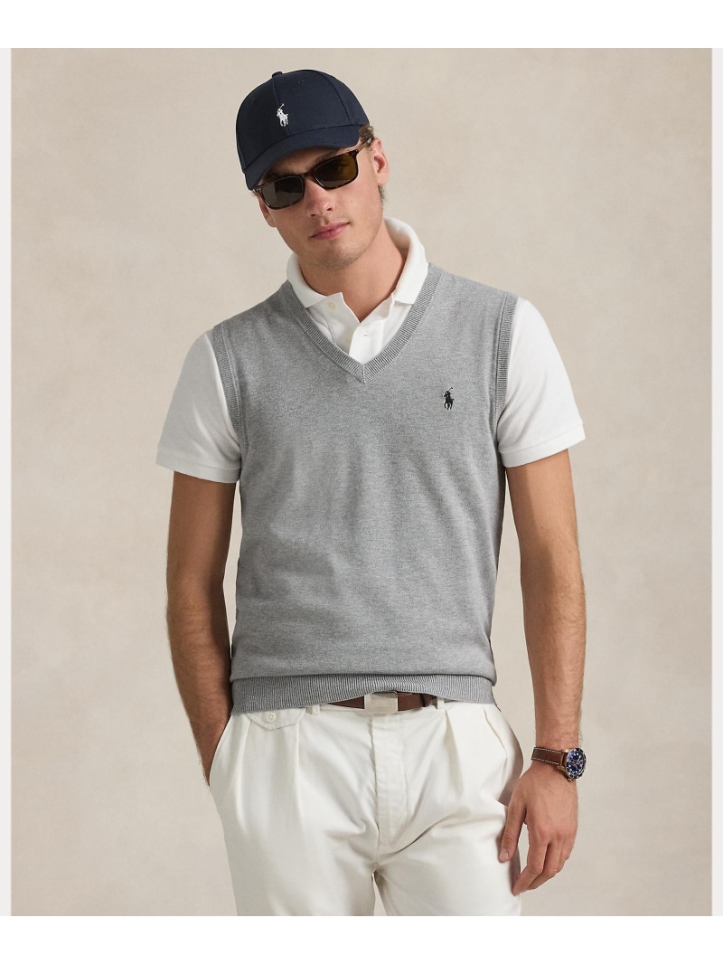 POLO GOLF/RLX Golf (POLO GOLF)パフォーマンス コットンブレンド セーター ベスト ラルフローレン スポーツ・アウトドア用品 その他のスポーツ・アウトドア用品 グレー【送料無料】