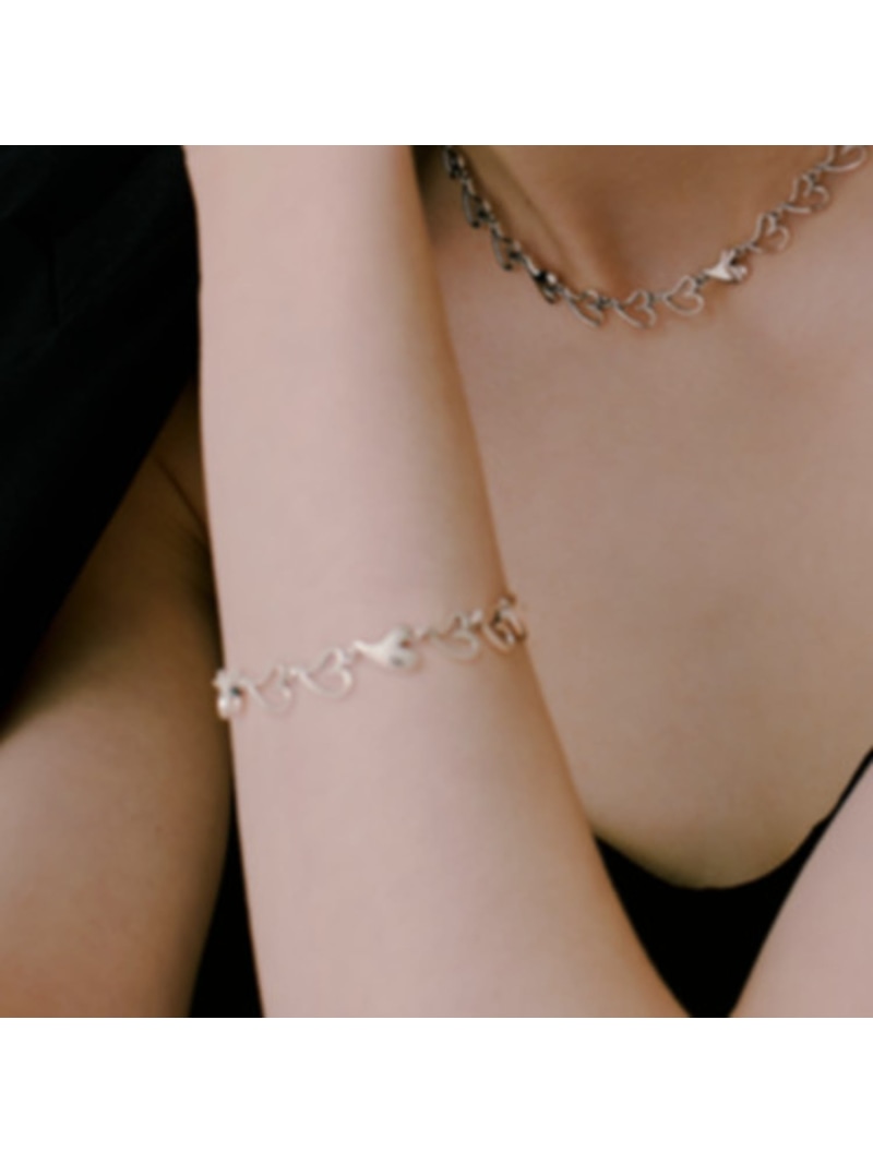 quip queint quip queint/feeling bracelet フォブ アクセサリー・腕時計 ブレスレット・バングル シルバー【送料無料】