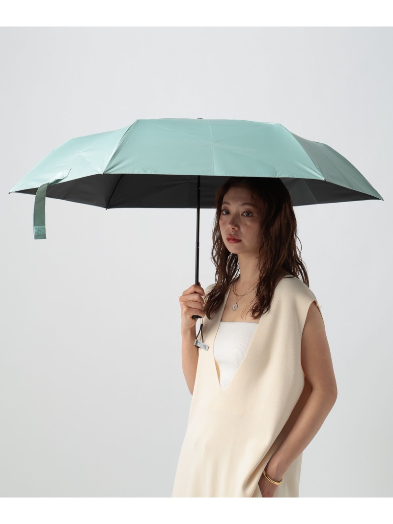BAYFLOW 【Wpc.】クイックシャットライト UVブロック晴雨兼用折傘55cm ベイフロー ファッション雑貨 傘・長傘 ホワイト グリーン【送料無料】