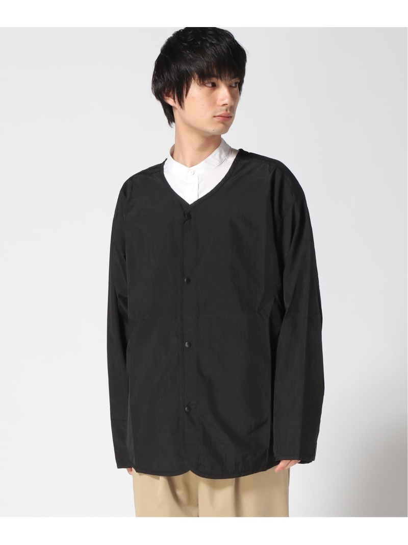 NOIR NOIR/(M)pocketable cardigan ザスタンダードトーキョー トップス ジレー 黒いこと【貨物輸送無料】