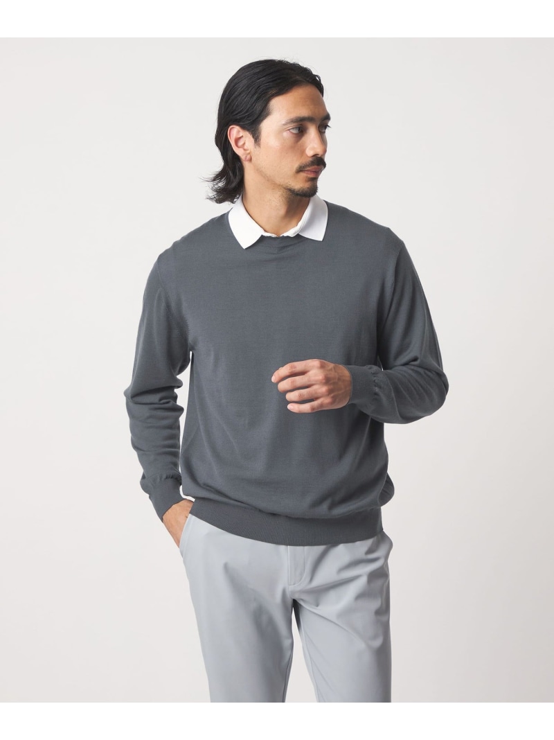 UNITED ARROWS GOLF 御機嫌ゲージ 労働者の一団のど首 編み物 ユナイテッドアローズ トップス 編み物 薄墨色 米国海軍 黒いこと【貨物輸送無料】