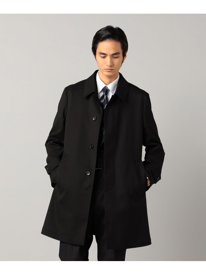 【SALE/10%OFF】COMME CA MEN ネオフレックス ステンカラーコート コムサメン ジャケット・アウター その他のジャケット・アウター ネイビー ブラック【RBA_E】【送料無料】| Fashion Men