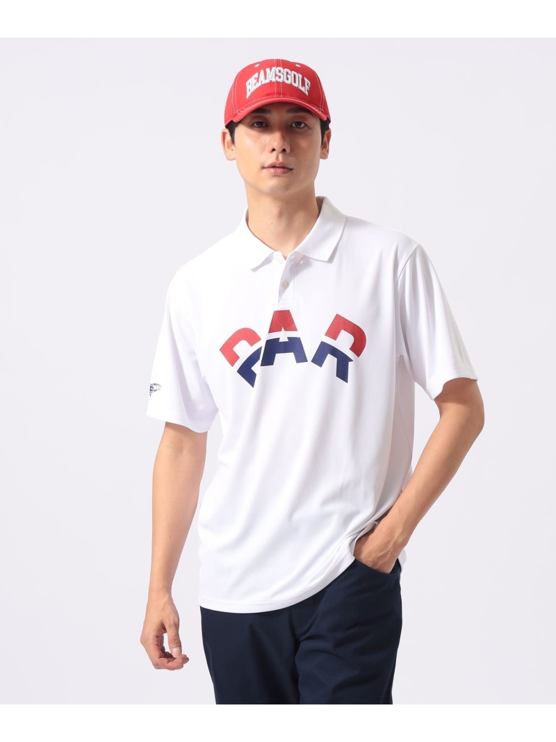 BEAMS GOLF ORANGE LABEL ORANGE LABEL / PARロゴ ポロシャツ(吸水速乾・UVカット) ビームス ゴルフ トップス ポロシャツ グレー ネイビー ホワイト【送料無料】