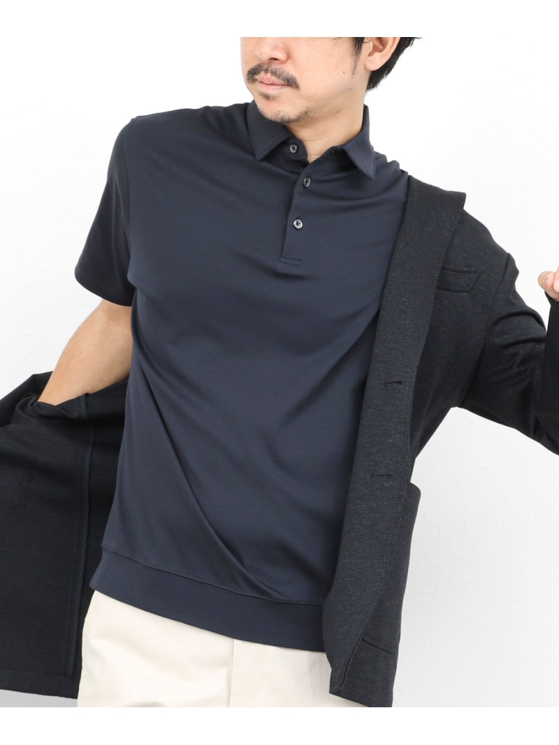 NOLLEY'S goodman 《ビジカジ対応》シルケットスムース ドレスポロシャツ / ビズポロ 26SS ノーリーズ トップス ポロシャツ ホワイト グレー ネイビー【送料無料】