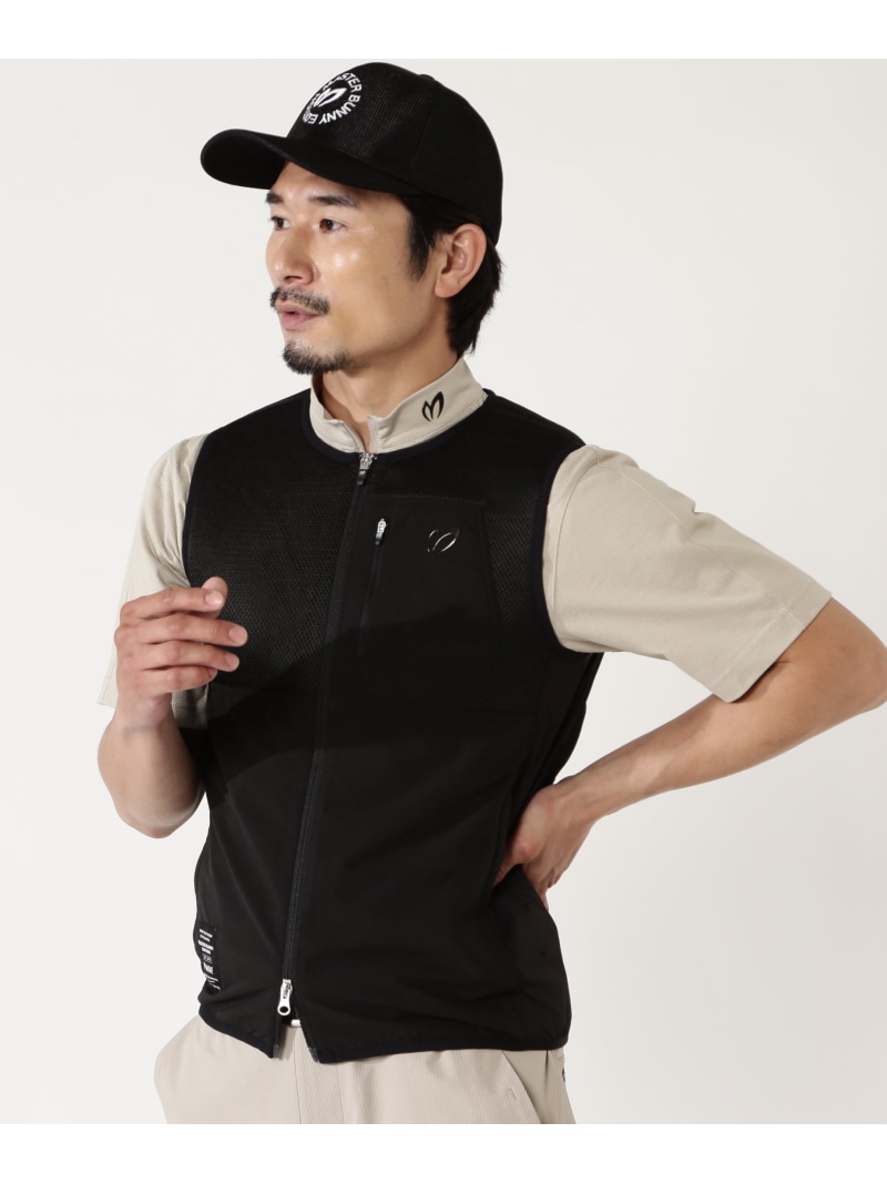 MASTER BUNNY EDITION COOL \u0026 HEAT 冷暖ペルチェメッシュベスト(MENS) マスターバニーエディション トップス 余分の物のトップス 黒いこと 白いこと【貨物輸送無料】