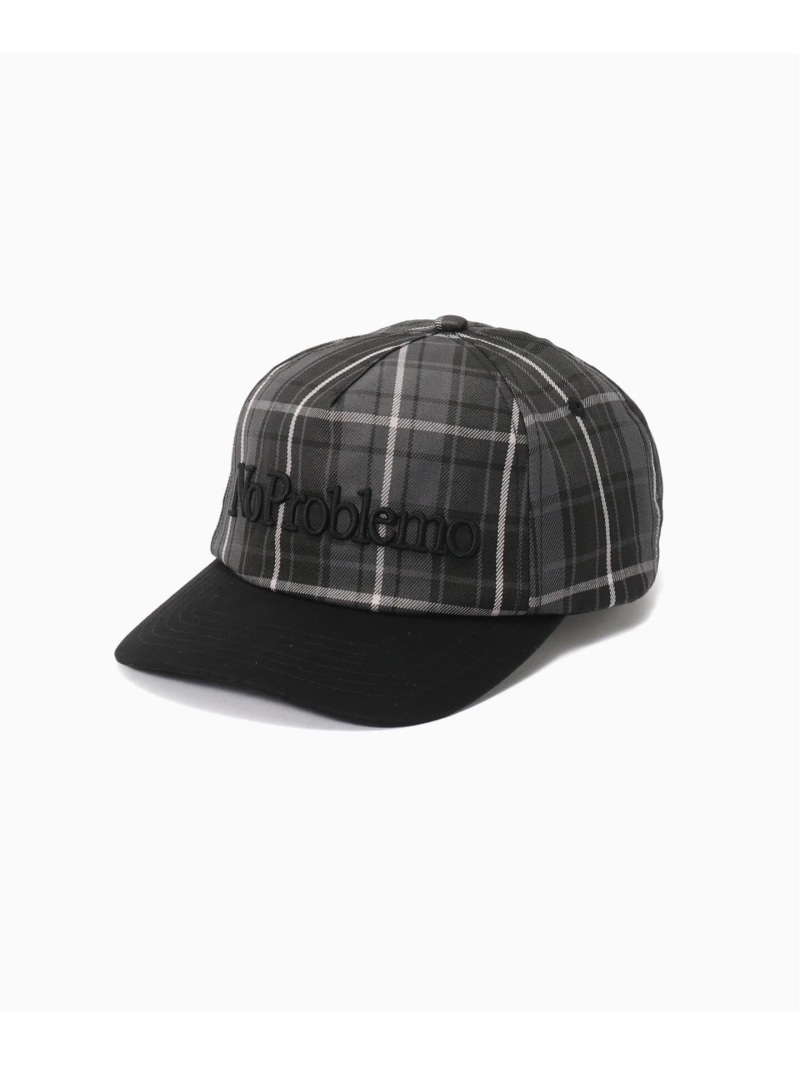 417 EDIFICE No Problemo /ノープロブレモ PLAID CAP フォーワンセブン エディフィス 帽子 キャップ ブラック【送料無料】