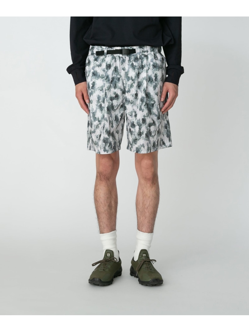 【SALE／50%OFF】Snow Peak Printed Breathable Quick Dry Shorts スノーピーク パンツ その他のパンツ グリーン グレー【RBA_E】【送料無料】