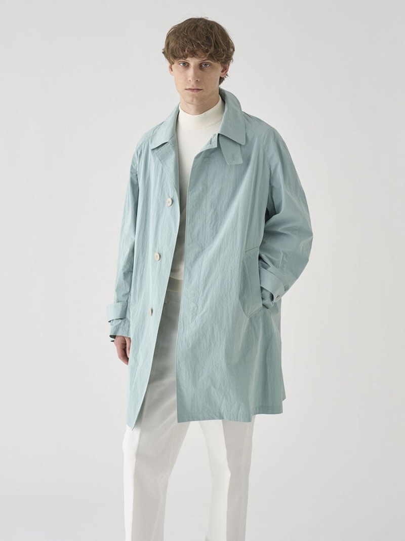 JOHN SMEDLEY 撥水グログラン バルマカーンコート ｜FC256 ジョンスメドレー ジャケット・アウター その他のジャケット・アウター グリーン【送料無料】