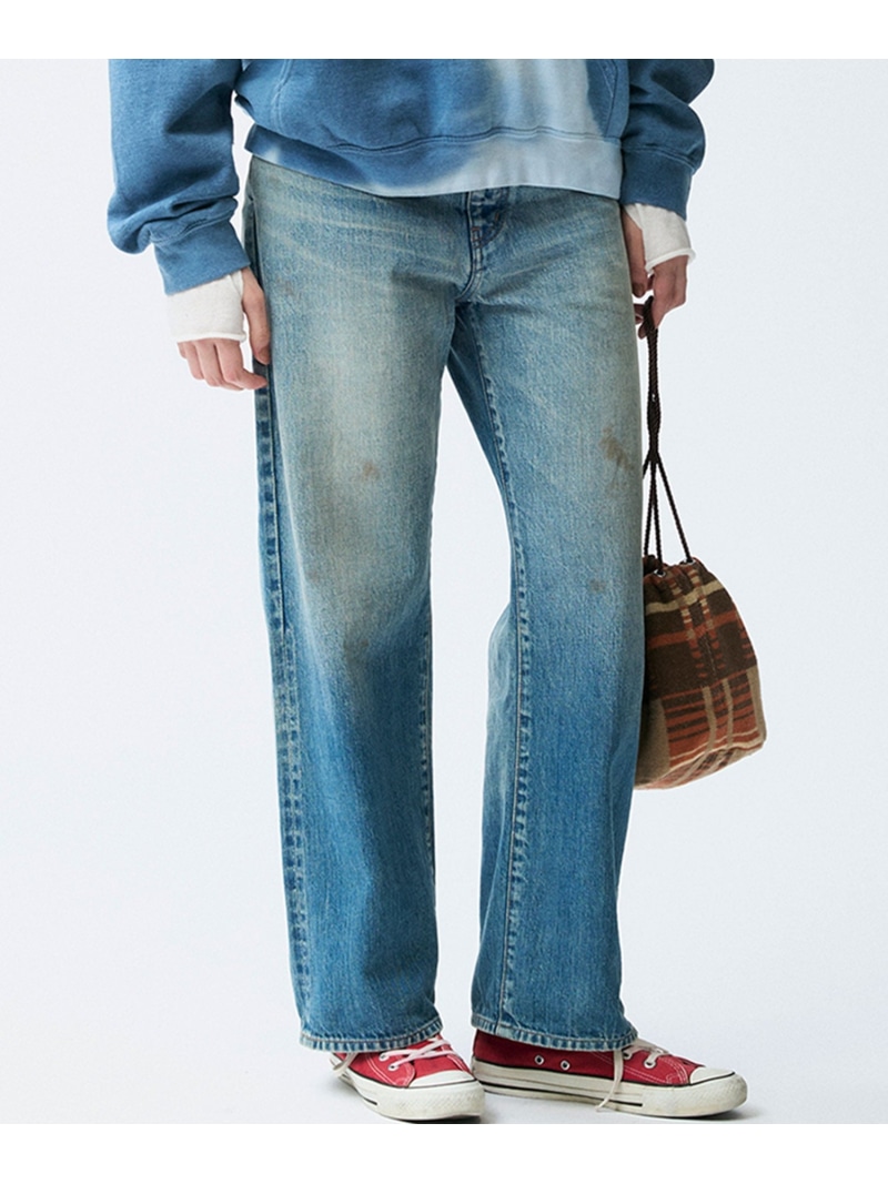 Johnbull Private labo 【DENIM DELIGHT DAYS】セルヴィッチデニムストレートジーンズ ジョンブルプライベートラボ ズボン下 デニム・ジーンズズボン下 青み【貨物輸送無料】