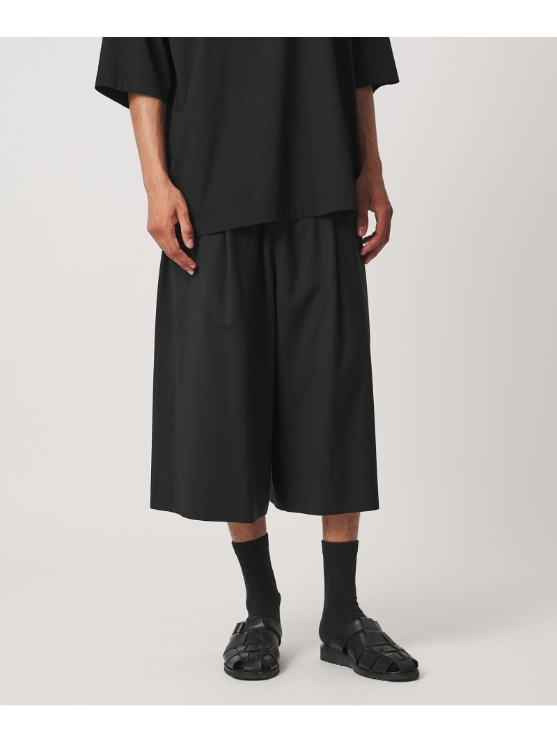 LOEFF ＜LOEFF＞トロピカル羊毛 ガウチョ ズボン下 MENS ユナイテッドアローズ ズボン下 余分の物のズボン下 黒いこと ぶどう酒赤いこと 赤銅色【貨物輸送無料】