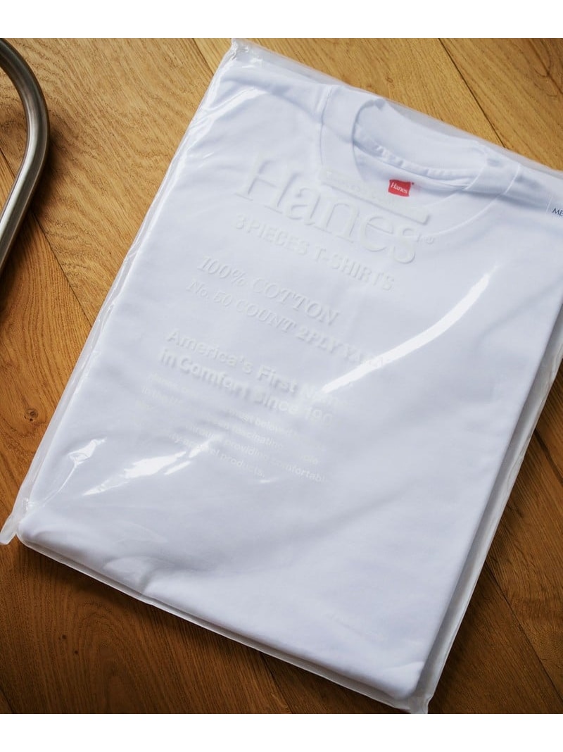 BEAUTY&YOUTH UNITED ARROWS 【別注】 ＜Hanes(ヘインズ)＞ 3PACK T-SHIRTS/パックTシャツ ビューティー＆ユース　ユナイテッドアローズ トップス カットソー・Tシャツ グレー ブラック ホワイト【送料無料】