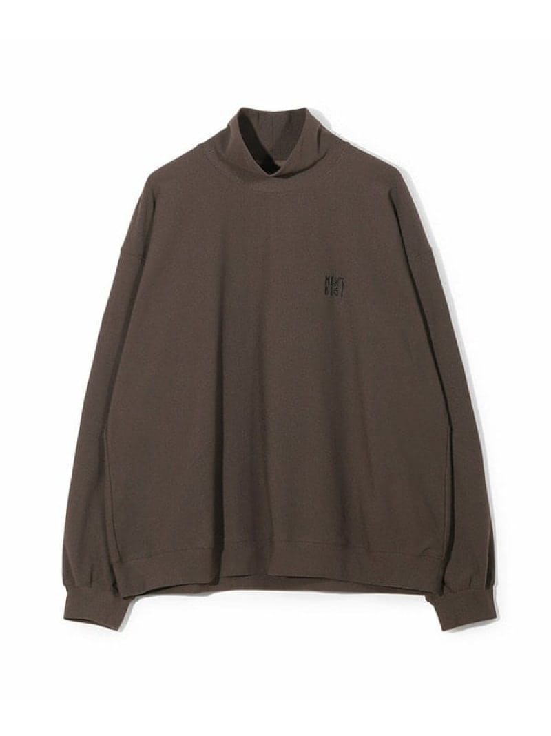 MEN'S BIGI 【50th Anniv . 中田 慎介】NYLON TURTLENECK CUT SEW メンズ ビギ トップス カットソー・Tシャツ ブラック ブラウン【送料無料】