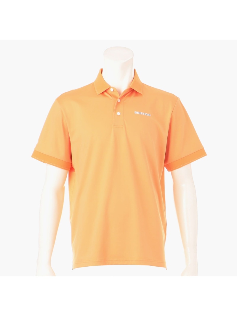 【SALE／30%OFF】BRIEFING GOLF MENS BACK LOGO LINE POLO RELAXED FIT ブリーフィング トップス ポロシャツ オレンジ【RBA_E】【送料無料】