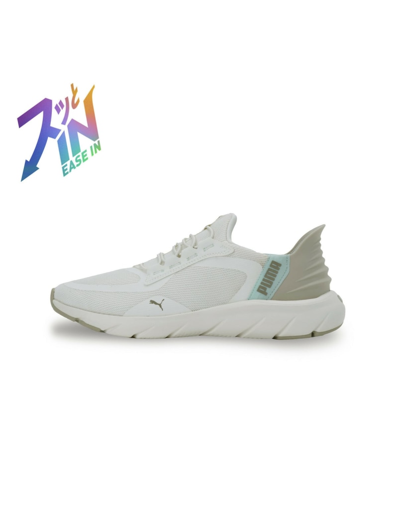 PUMA ユニセックス ソフトライド フレックスレース イーズイン ALT ワイド ランニングシューズ Softride FlexLace EaseIn ALT プーマ シューズ・靴 スニーカー ホワイト【送料無料】