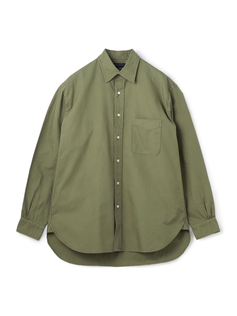【SALE／50%OFF】TOMORROWLAND MEN スーピマコットン オックスフォード ロングスリーブシャツ ALBIATE トゥモローランド トップス シャツ・ブラウス ホワイト カーキグリーン イエロー【RBA_E】【送料無料】｜ Fashion Men