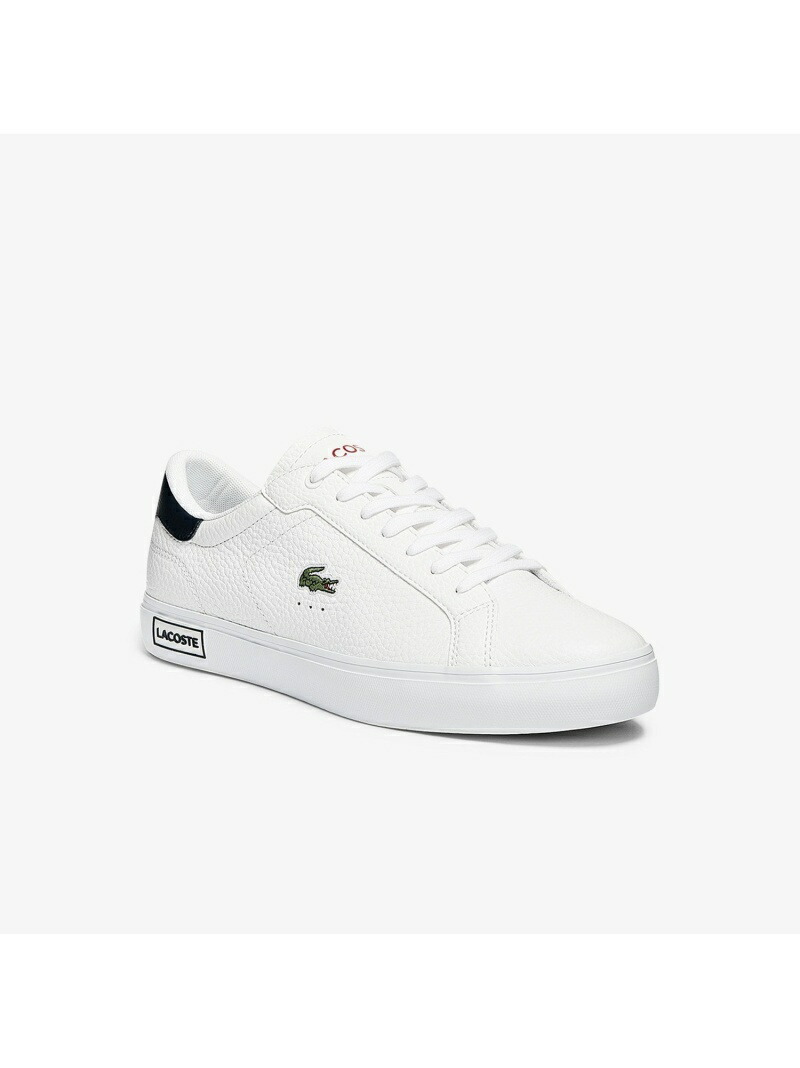 かわいい新作 Lacoste メンズ Power Court 0721 2 ラコステ シューズ スニーカー スリッポン ホワイト ブラック 割引発見 Bronze Qa