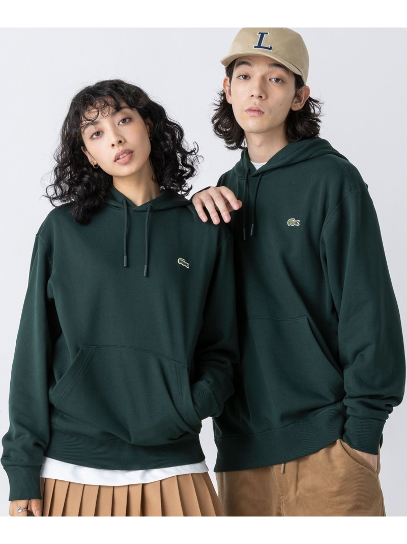 【SALE/30%OFF】LACOSTE プレミアムスウェットフーディー / スウェットパーカー ラコステ トップス パーカー・フーディー ベージュ ホワイト ネイビー グレー ブラック グリーン【RBA_E】【送料無料】