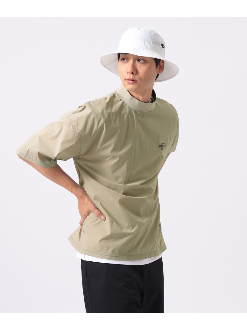 BEAMS GOLF ORANGE LABEL ORANGE LABEL / ストレッチ ショートスリーブ モックネック ピステ(撥水) ビームス ゴルフ トップス ベスト・ジレ ブラック ネイビー ベージュ【送料無料】
