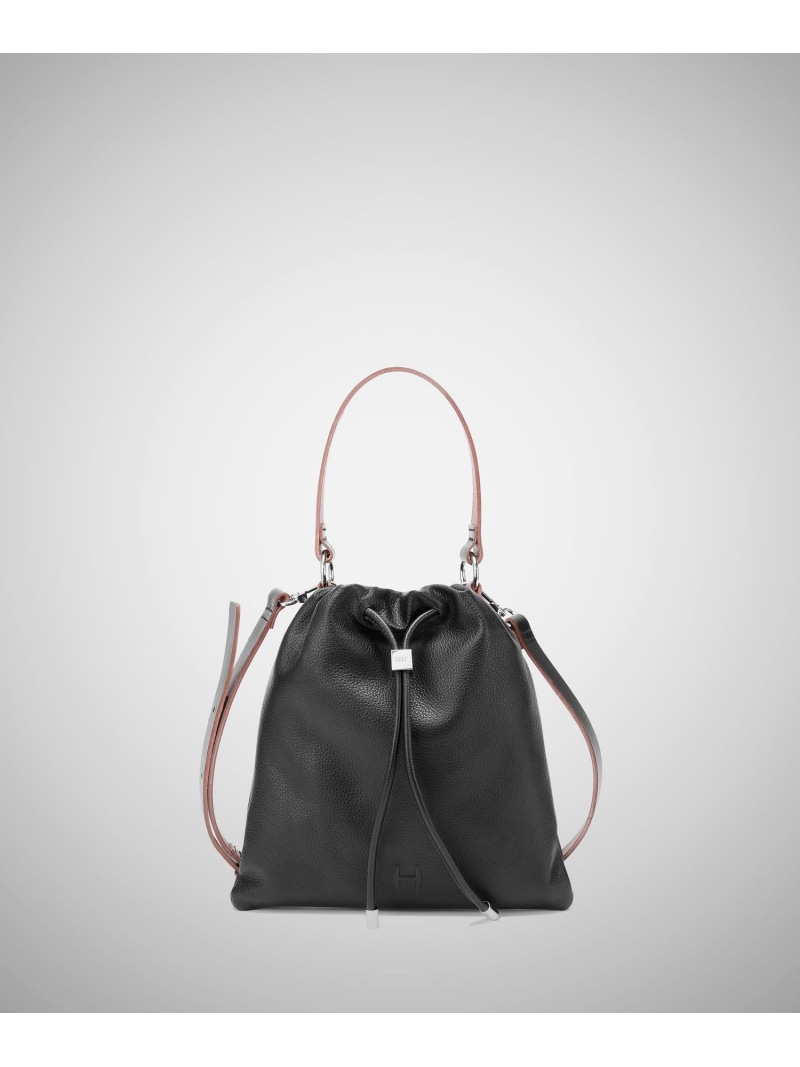 HARE レザーキンチャクBAG ハレ バッグ ショルダーバッグ ブラック【先行予約】*【送料無料】