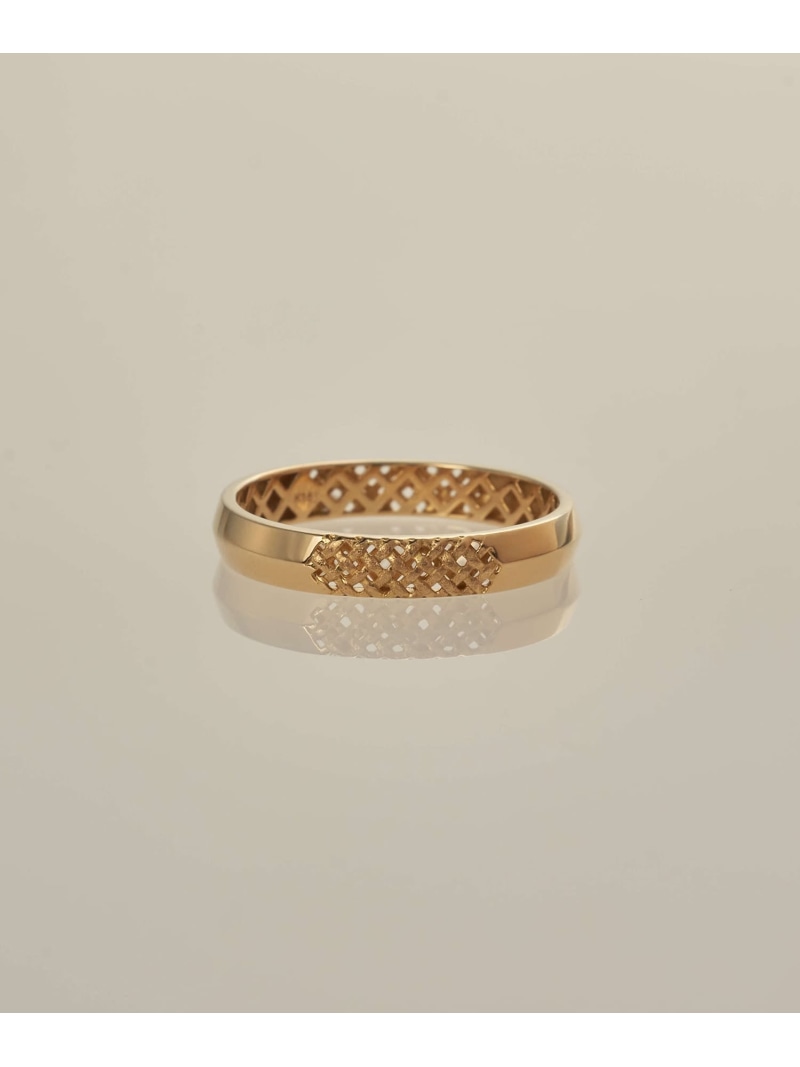 XOZ K18 X bamboo stacking ring A 差し交わす バンブー スタッキング 輪っか A クロスオズ 佩び物・ウォッチ 輪っか・指環 ゴールド【貨物輸送無料】