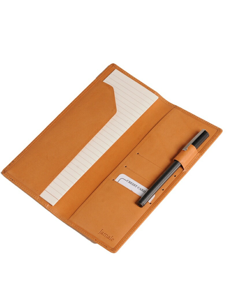 Jamale 日本製牛革レザー手帳カバーメンズレディース ジャマレ 生活雑貨