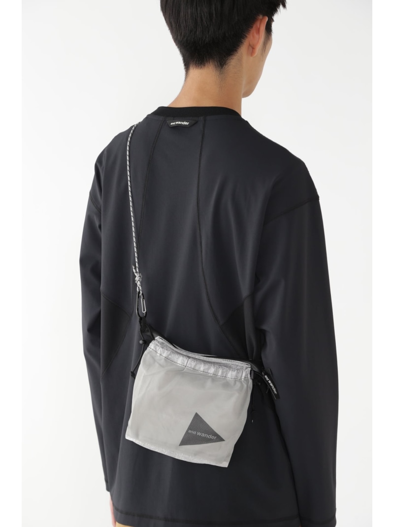 and wander UL sacoche with Dyneema アンドワンダー 御徒面子 余分の物の御徒面子 白いこと 薄墨色 緑であること【貨物輸送無料】