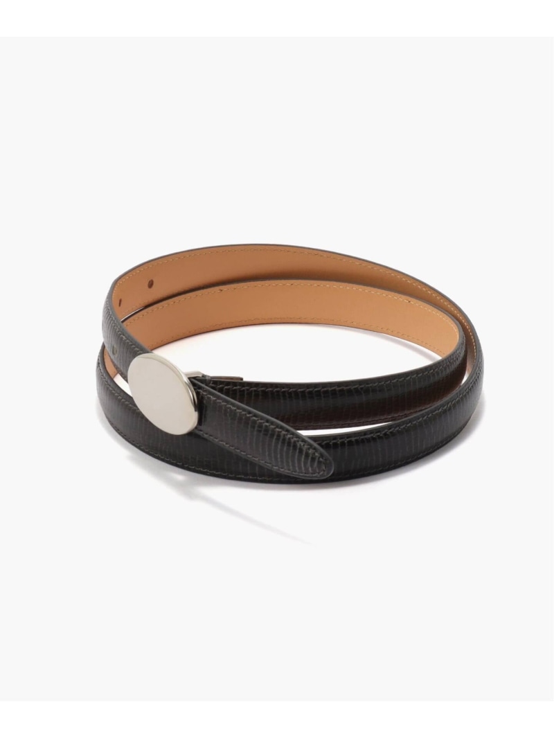 EDIFICE Andrea Greco(アンドレアグレコ) Ellipse Buckle 胴締め エディフィス 流行り物雑貨 胴締め 黒いこと 薄墨色【貨物輸送無料】