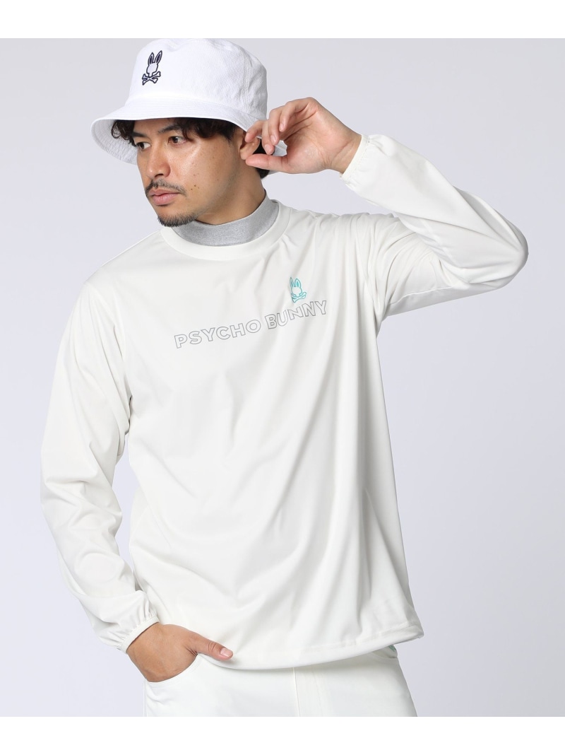 【SALE／30%OFF】Psycho Bunny [GOLF]フェイクレイヤード ライトスニードジャック サイコバニー ジャケット・アウター その他のジャケット・アウター ブラック ホワイト【RBA_E】【送料無料】｜ Fashion Men