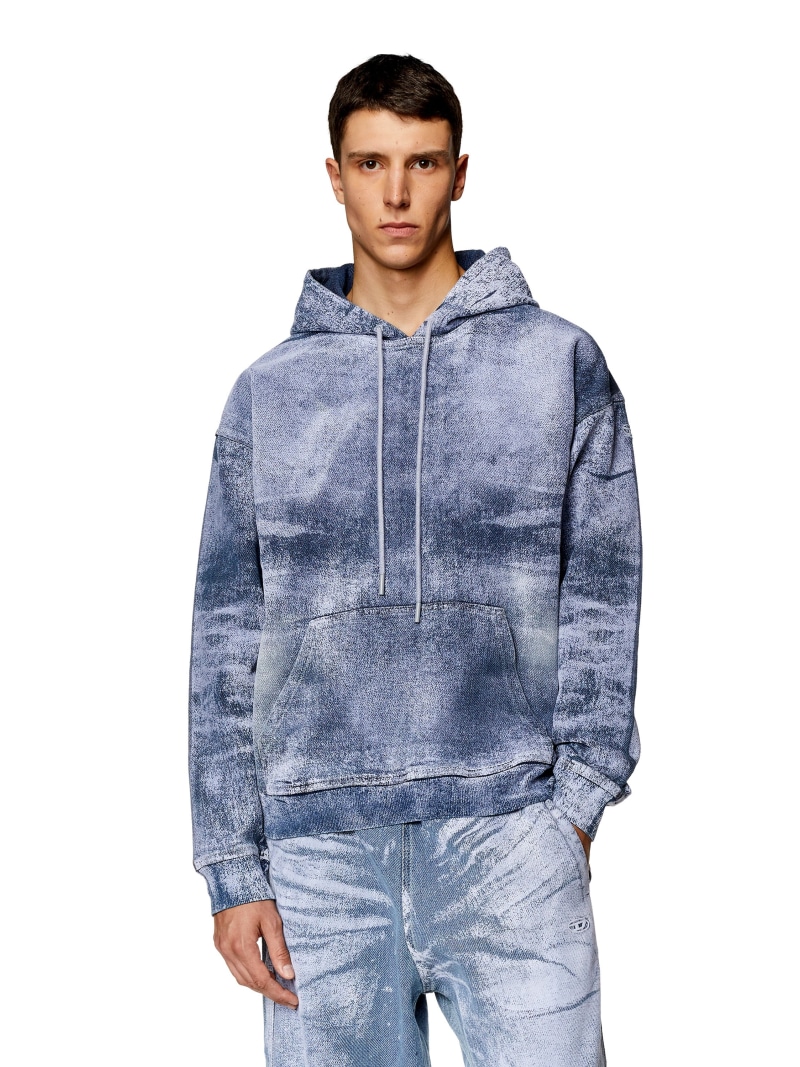 楽天市場】DIESEL メンズ スウェット パーカー デニム D-UM-RIB