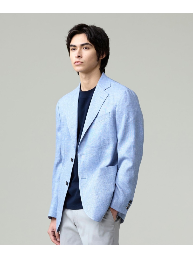 【SALE／30%OFF】J.PRESS 【WEB・一部店舗限定】リネンブリーザブルメッシュ ジャケット ジェイプレス ジャケット・アウター テーラードジャケット・ブレザー ブルー【RBA_E】【送料無料】 25,988円