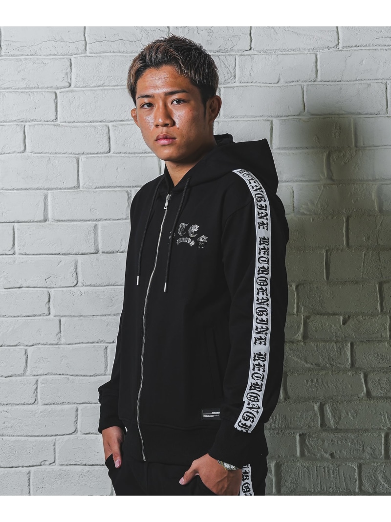 Retro Engine RTEG Gradation R.S Hoodie アダムスジャグラー トップス パーカー・フーディー グレー ブラック【送料無料】