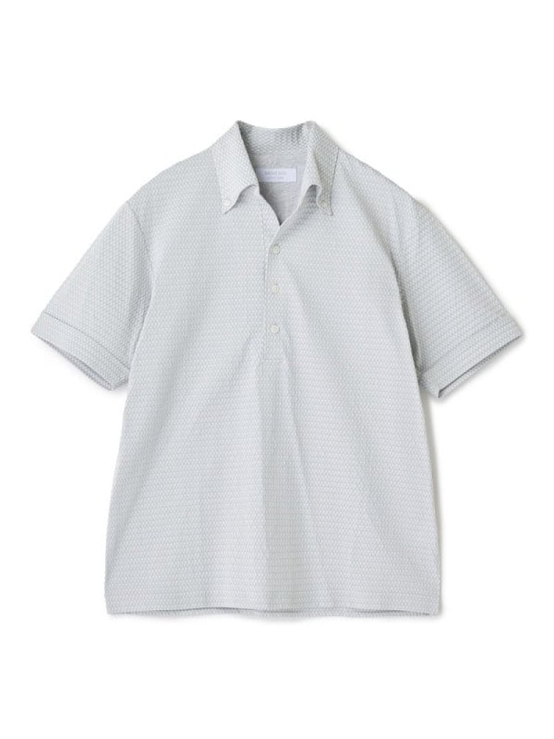 MEN'S BIGI 【ACTIVE TAILOR】ニットサッカーポロシャツ＜COOL MAX/吸水速乾＞ メンズ ビギ トップス ポロシャツ ネイビー ブルー グレー【送料無料】