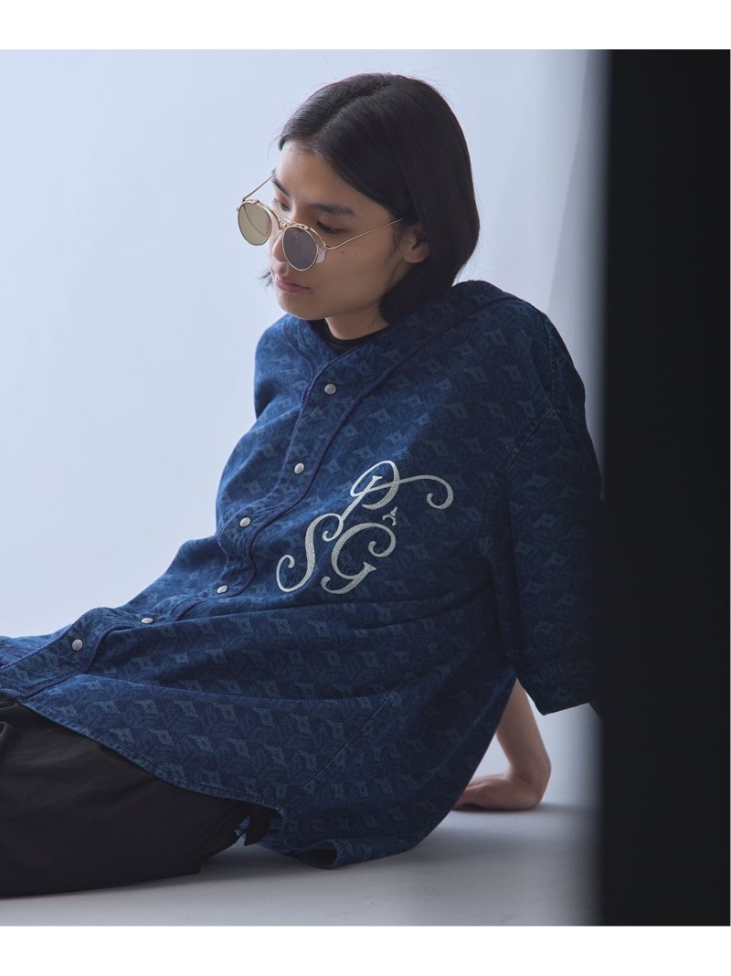 Paris Saint-Germain 【Paris Saint-Germain / 光の都市・サン\u003dジェルマン】JP Baseball Shirt エディフィス トップス プルオーバー・トップ 青色【貨物輸送無料】 メンズファッション-カジュアルシャツ-トップス