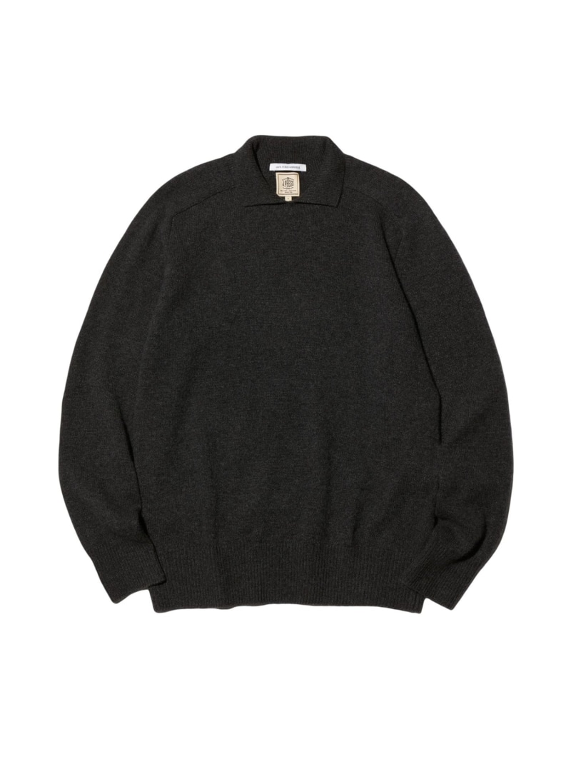 【SALE／20%OFF】J.PRESS ポロカラー カシミヤニット ジェイプレス トップス ニット グレー グリーン イエロー【RBA_E】【送料無料】