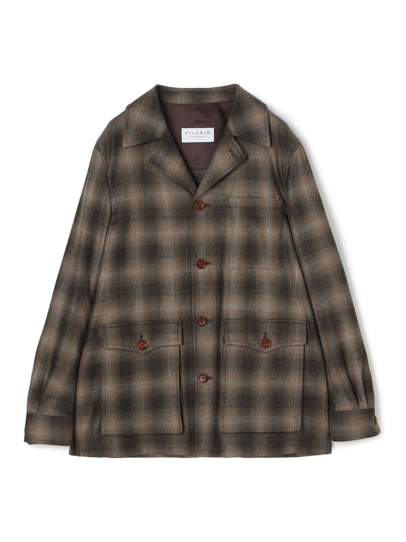 【SALE／50%OFF】TOMORROWLAND MEN ウールカシミヤシルク ダブルポケット シャツジャケット SILKAIR LORO PIANA トゥモローランド ジャケット・アウター ブルゾン・ジャンパー カーキグリーン【RBA_E】【送料無料】｜ Fashion Men