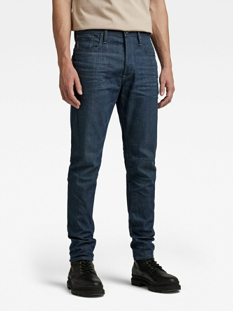【SALE／50%OFF】G-Star RAW 【公式ショップ】SCUTAR 3D SLIM/スリムテーパードジーンズ/立体裁断 ジースターロゥ パンツ ジーンズ・デニムパンツ ネイビー【RBA_E】【送料無料】｜ Fashion Men