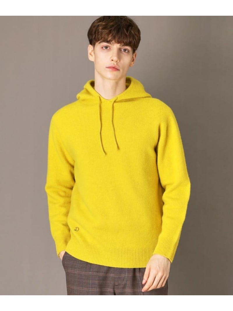 【SALE／20%OFF】DRESSTERIOR カシミヤブレンドフードニット ドレステリア トップス ニット イエロー【RBA_E】【送料無料】