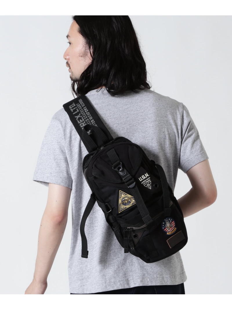 AVIREX TOP GUN 3 ONE SHOULDER BAG アヴィレックス バッグ その他のバッグ ブラック グリーン【送料無料】