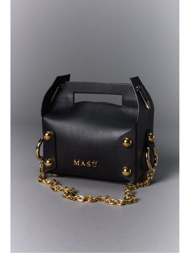 MASU LEATHER CAKE BAG エムエーエスユー 御徒面子 ハンドバック 緑であること 白いこと 赤銅色 黒いこと【貨物輸送無料】