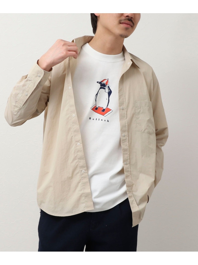 【SALE／20%OFF】NOLLEY'S LIGHT ナイロンリップ レギュラーカラーシャツ ノーリーズ トップス シャツ・ブラウス ブラック ベージュ ネイビー【RBA_E】【送料無料】