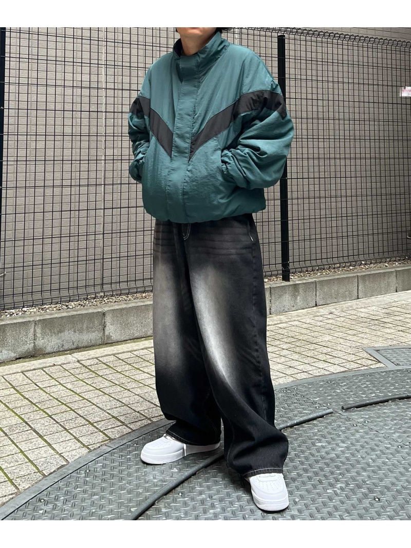 ILL'S (M)ILL'S/SF2342101 リバーシブルボアジャケット コンファーム ジャケット・アウター ブルゾン・ジャンパー グレー グリーン ブラック【送料無料】